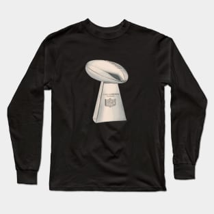 American Football Trophy Cartoon/Pastel Design Long Sleeve T-Shirt